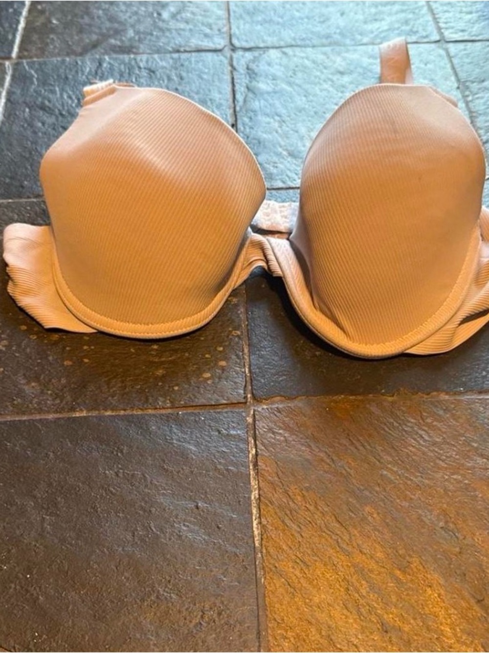 Danskin Nude Ribbed Sports Bra
